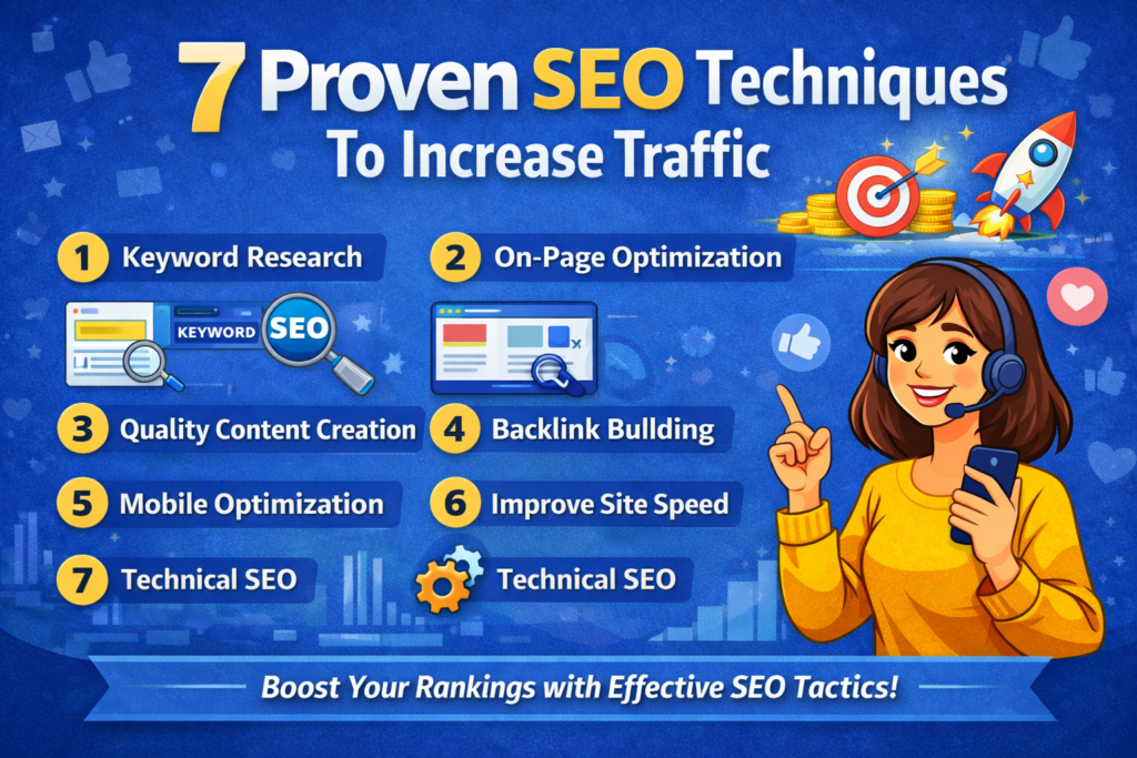 7 Proven SEO Techniques To Increase Traffic
